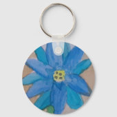 Porte-clés Fleur bleue (Verso)