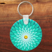 Porte-clés Fleur bleue Mandala-68566 (Verso)