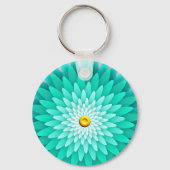 Porte-clés Fleur bleue Mandala-68566 (Verso)