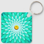 Porte-clés Fleur bleue Mandala-68566 (Dos)