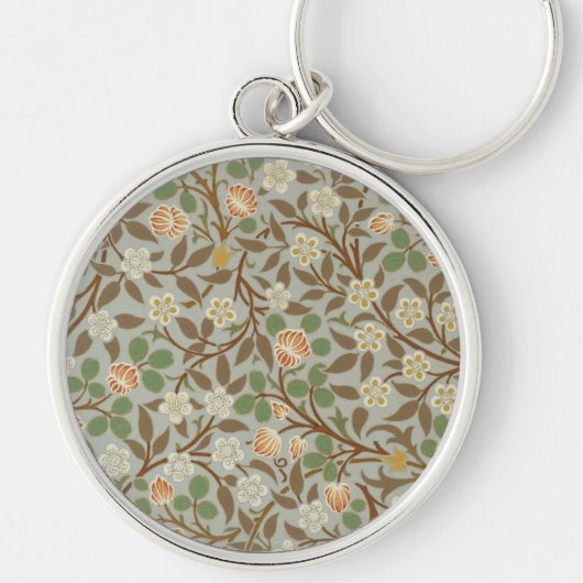 Porte-clés Fleur botanique de trèfle William Morris (Devant)
