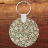Porte-clés Fleur botanique de trèfle William Morris (Recto)
