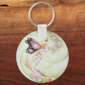 Porte-clés Fleur cerise (Recto)