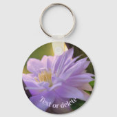 Porte-clés Fleur Clematis nichée Personnalisée (Verso)