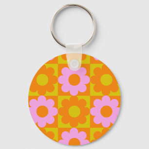 Porte-clés Fleur colorée