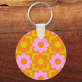 Porte-clés Fleur colorée (Verso)