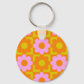 Porte-clés Fleur colorée (Verso)