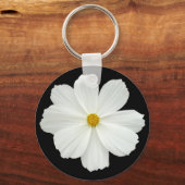 Porte-clés Fleur Cosmos Blanc (Recto)