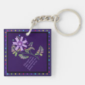 Porte-clés Fleur dans le porte - clé du désert (Dos)