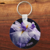 Porte-clés Fleur de beauté Iris japonais Personnalisé (Recto)