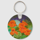 Porte-clés Fleur de capucine - Pastel botanique (Recto)