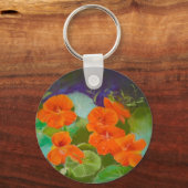 Porte-clés Fleur de capucine - Pastel botanique (Recto)