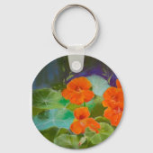Porte-clés Fleur de capucine - Pastel botanique (Verso)