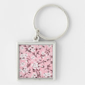Porte-clés Fleur de cerisier blanc (Devant)