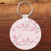 Porte-clés Fleur de cerisier - rose (Recto)