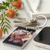 Porte-clés Fleur de cerisier sauvage (Devant droit)