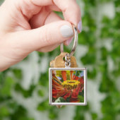 Porte-clés fleur de chrysanthème (main)
