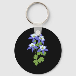Porte-clés Fleur de Columbine du Colorado Fleur sauvage Natur