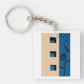 Porte-clés Fleur de construction (Devant)