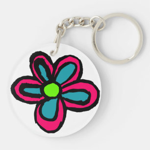 Porte-clés Fleur de dessin animé