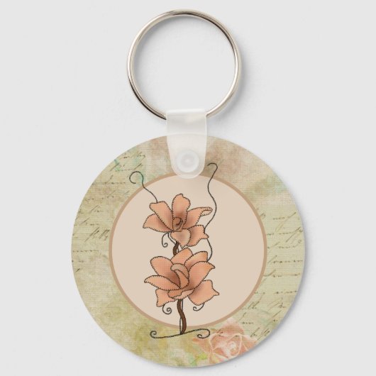 Porte-clés Fleur de fantaisie (Recto)