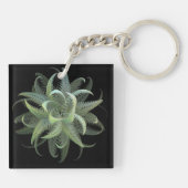 Porte-clés Fleur de fougère fractale (Dos)