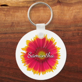 Porte-clés Fleur de Gaillarde avec un nom