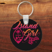 Porte-clés Fleur de Guam Chamorrita Guam Island Guamanian Gir (Recto)