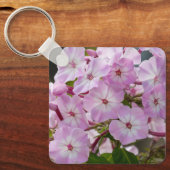 Porte-clés Fleur de jardin rose tendre (Recto)