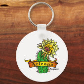 Porte-clés Fleur de l'État de l'Arizona - Saguaro (Recto)