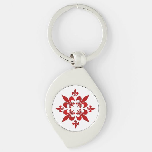Porte-clés Fleur de Lis (Devant)