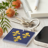 Porte-clés Fleur de lis (Devant Droit)