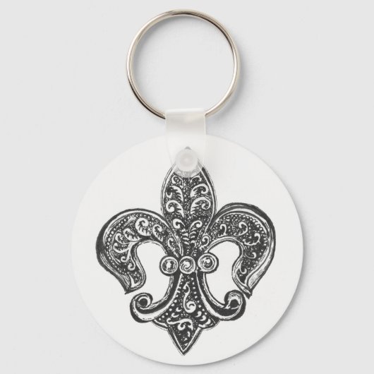 Porte-clés Fleur de Lis (Recto)