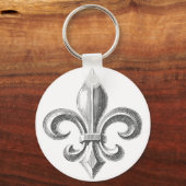 Porte-clés Fleur de Lis (Recto)