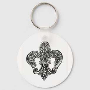 Porte-clés Fleur de Lis Porte - clé