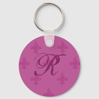 Porte-clés Fleur De Lis Rose