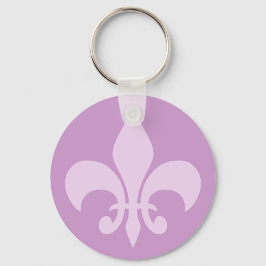 Porte-clés Fleur de Lise en Lilac Porte - clé (Recto)