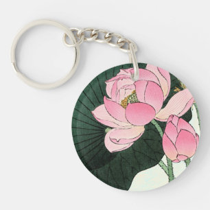 Porte-clés Fleur de lotus japonais - Art Vintage