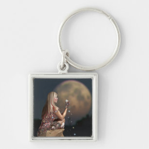 Porte-clés Fleur de lune