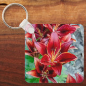 Porte-clés Fleur de Lys Stargazer Rouge (Recto)