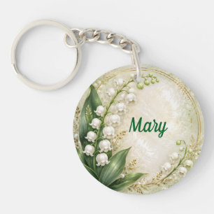 Porte-clés Fleur de mai personnalisée Muguet