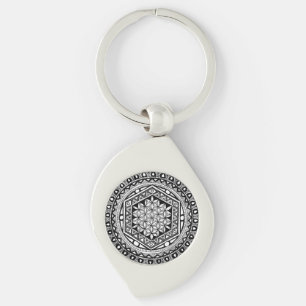 Porte-clés Fleur de mandala de la vie