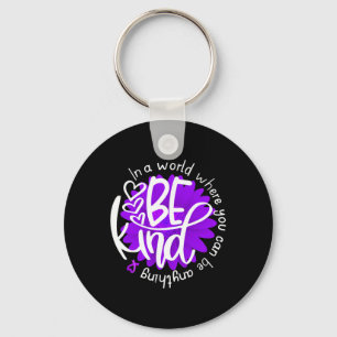 Porte-clés Fleur de marguerite être type Violet Surdose de se