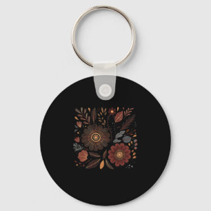 Porte-clés Fleur de message caché anti Trump subtil bohème fl