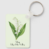 Porte-clés Fleur de Muguet de Mai (Verso)