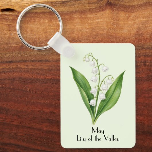 Porte-clés Fleur de Muguet de Mai (Recto)