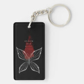 Porte-clés Fleur de pluie Crimson (eng) (Dos)