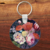 Porte-clés Fleur de printemps fraîche coupée (Recto)