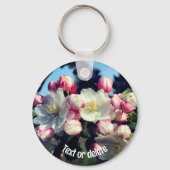 Porte-clés Fleur de printemps impressionnante personnalisée (Recto)