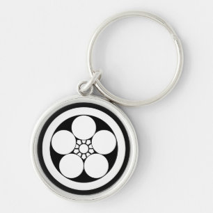 Porte-clés Fleur de prune à l'Umebachi en cercle